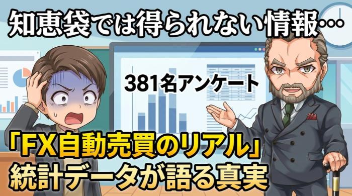 知恵袋では得られない情報…381名に聞いた「FX自動売買のリアル」