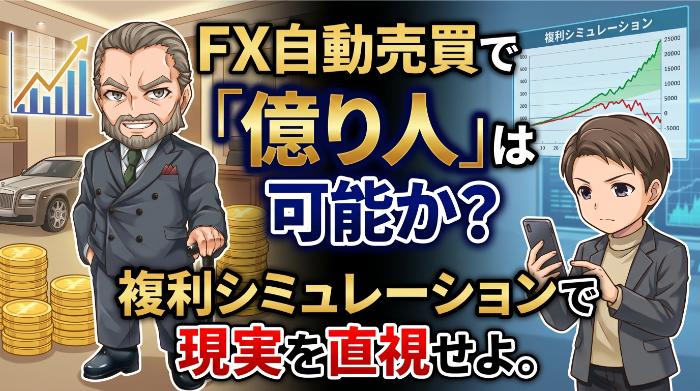 FX自動売買で億り人は可能か？複利シミュレーションで現実を直視