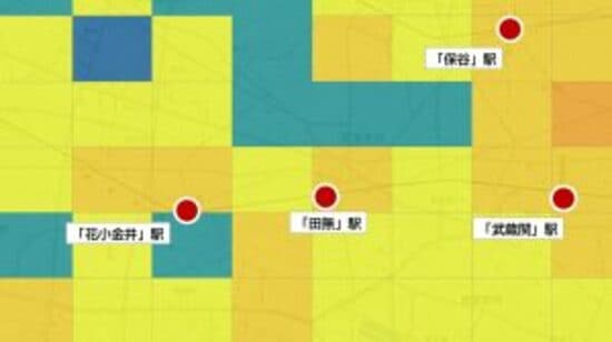 出所:国土交通省『メッシュ別将来人口推計(平成30年推計)』をもとに作成