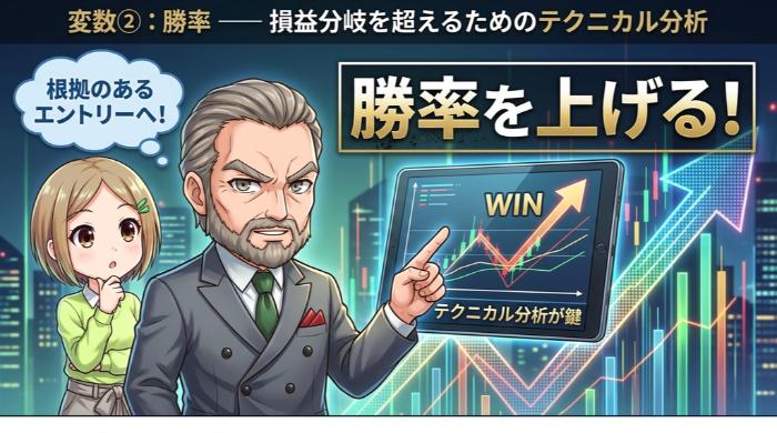 勝率 ── 損益分岐を超えるためのテクニカル分析
