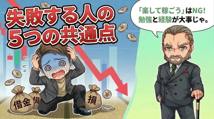 バイナリ―オプションで失敗する人の5つの共通点