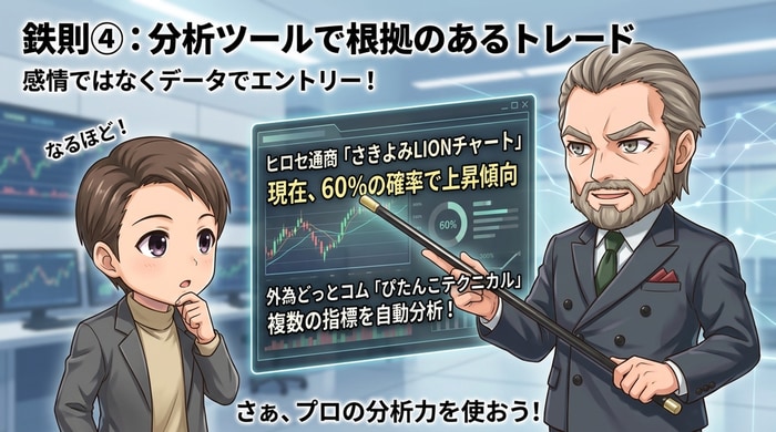 分析ツールで根拠のあるトレードをする