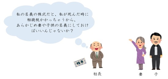 初めから株の名義を家族にしておけば……