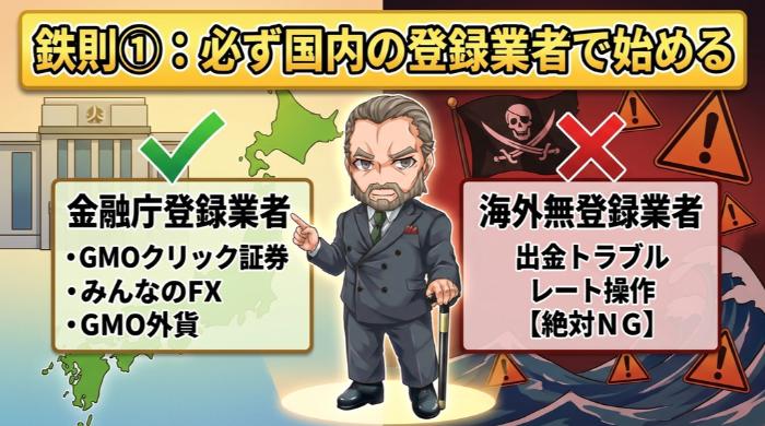 必ず国内の登録業者で始める