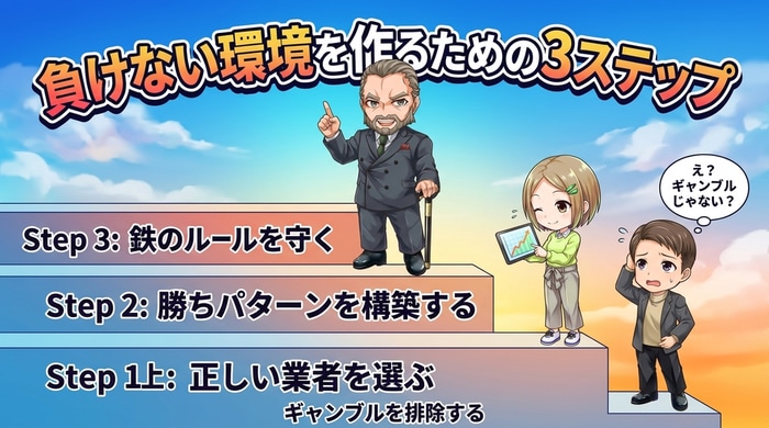 負けない環境をつくるための3ステップ