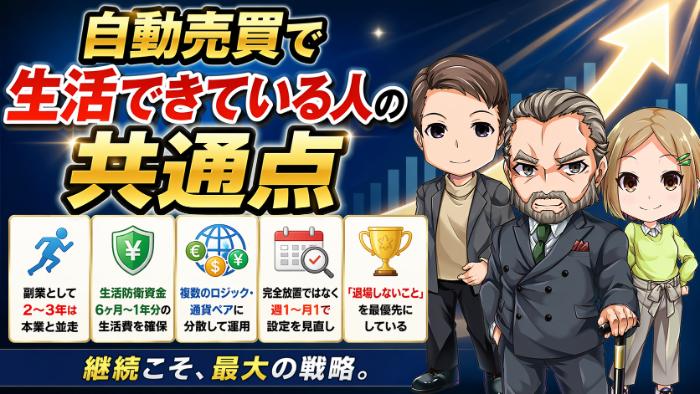 自動売買「だけ」で生活している人の共通点 