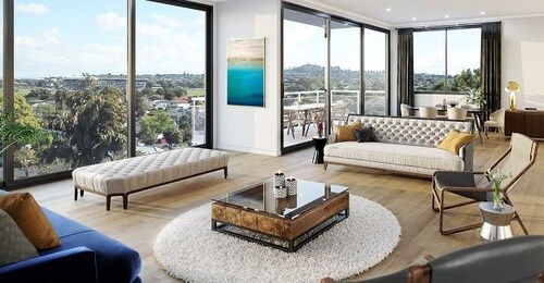 ［写真3］「ダブルグラマーゾーン」にある高級物件の室内