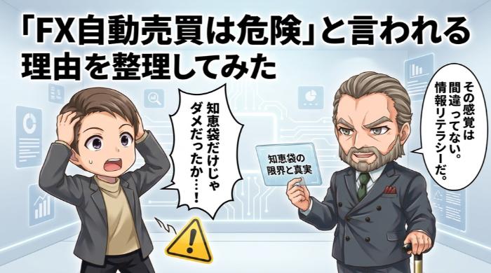 知恵袋で「FX自動売買は危険」と言われる理由を整理してみた