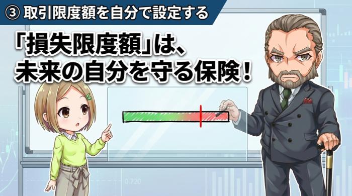 取引限度額を自分で設定する