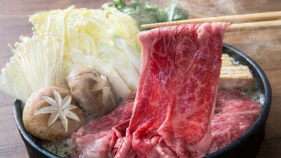 神戸牛のすき焼き※画像はイメージです。実際の返礼品とは異なります