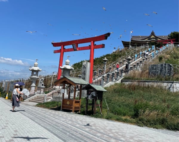 青森県八戸市の蕪島神社