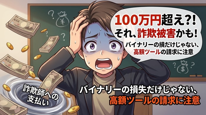 バイナリーオプションで100万超の損失・詐欺被害・悪徳業者