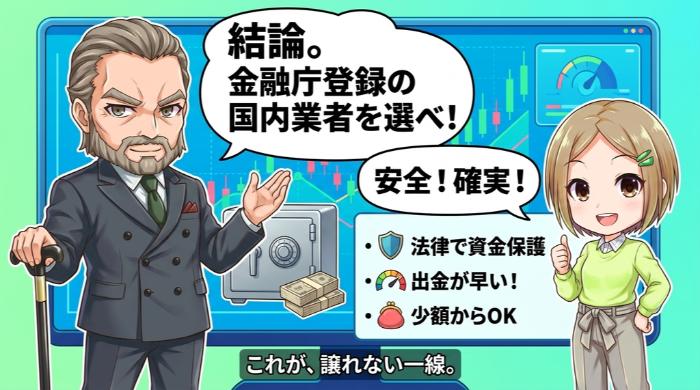 金融庁に登録された国内業者を選ぶべき理由