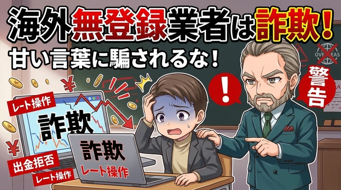 海外無投露光業者は詐欺の温床