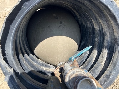 道路陥没対策用ゴム製球体