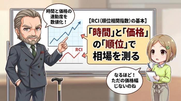 RCI（順位相関指数）の基本 ── 時間と価格の「順位」で相場を測る