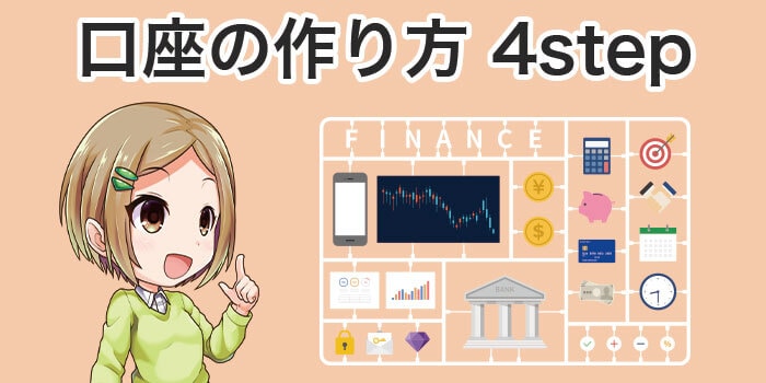 バイナリーオプション口座作成は簡単4step