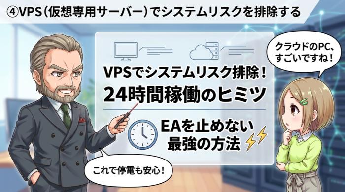 VPS(仮想専用サーバー)でシステムリスクを排除する