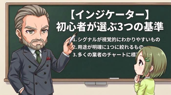 初心者がインジケーターを選ぶ3つの基準