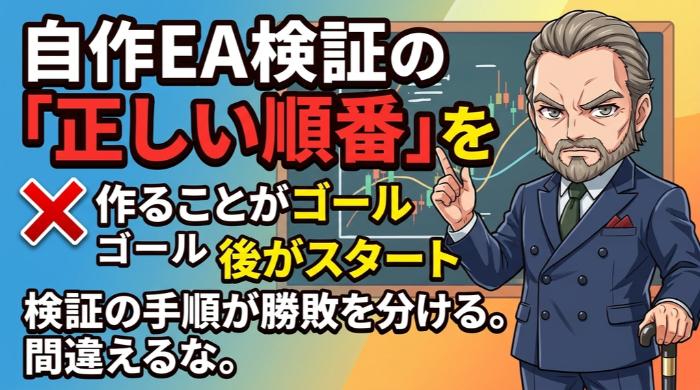 自作EAを検証する「正しい順番」を知っておけ